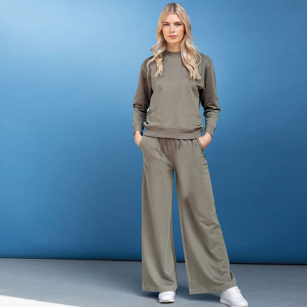 Thumbnail: Vegan Fashion Wide Joggers from Vegan Happy Clothing, vegan joggers, cruelty free joggers