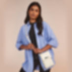 Vegan Leather Boutique Phone Carry Case in 5 colours shown in Oyster from Vegan Happy Clothing