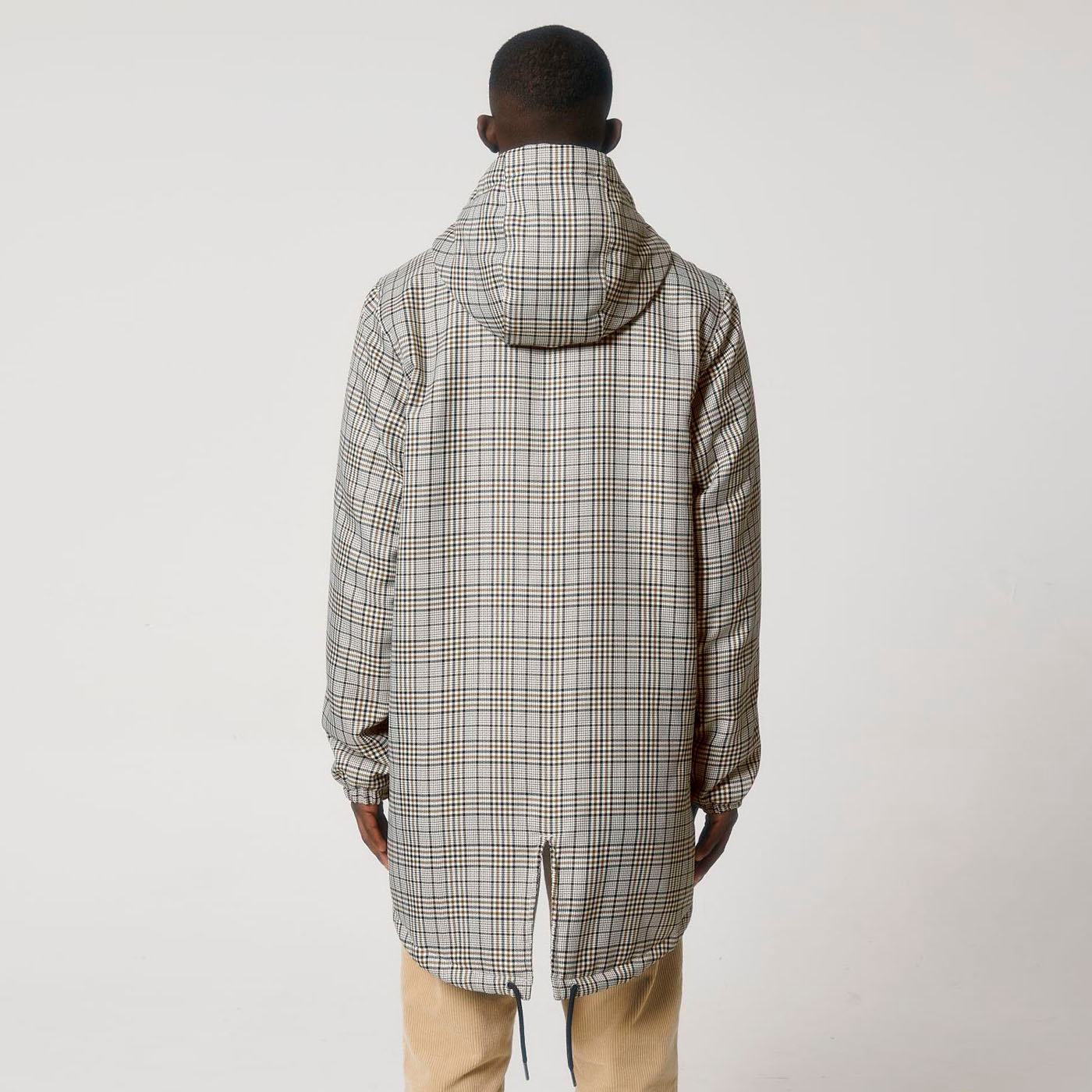 Vegan Unisex Padded Parka Tweed Jacket 