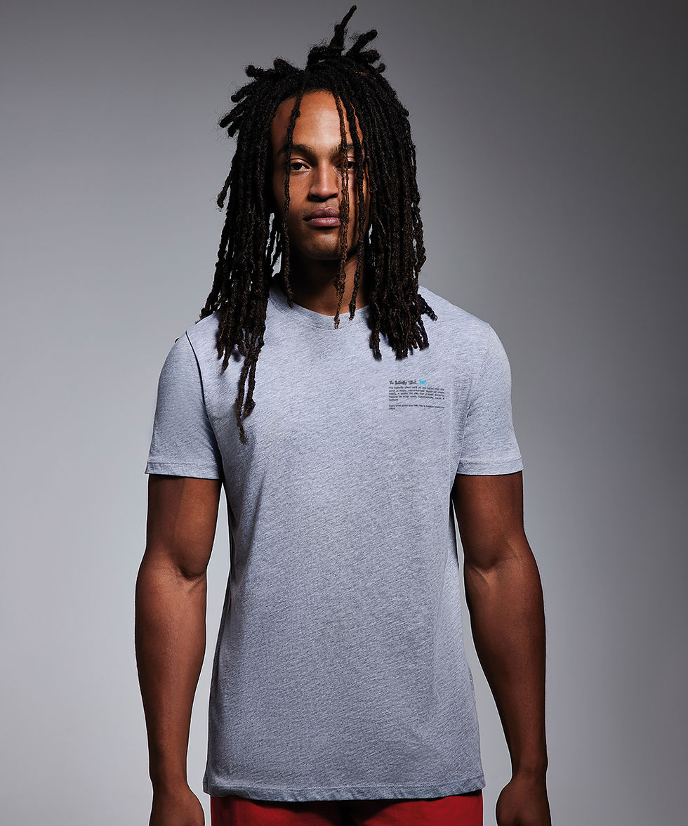 Thumbnail: Vegan Butterfly Effect - Unisex T-Shirt from Vegan Happy Clothing in grey