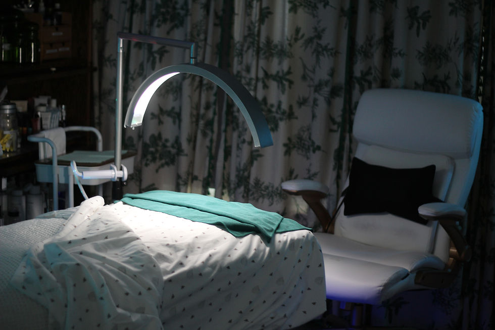 Inside the treatment room at Amanda Hyde Skin