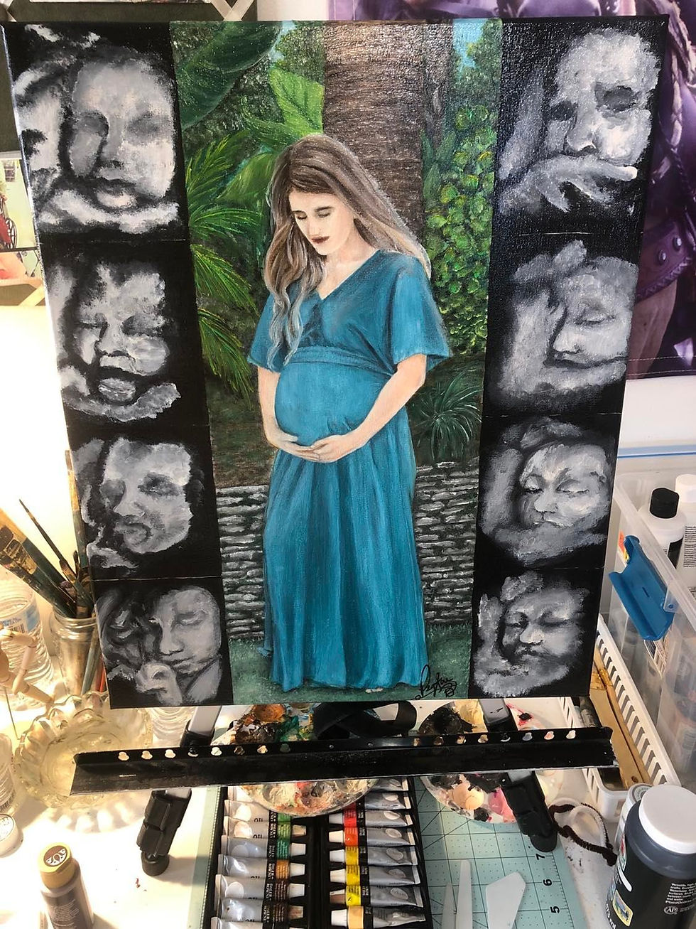 Thumbnail: Personalized 16x20 Canvas painting