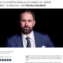 “Germany should pursue its own foreign and security policy to avoid becoming an accomplice in a global conflict”: An Interview with Markus Buchheit