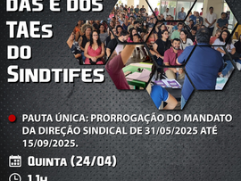 Assembleia Geral Extraordinária do Sindtifes-PA
