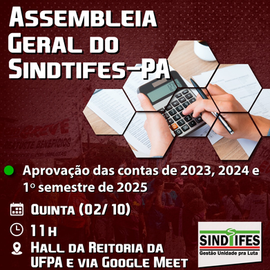  Assembleia Geral do Sindtifes-PA