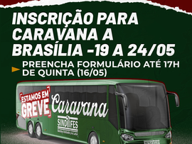 Inscrição para Caravana à Brasília-SINDTIFES-PA