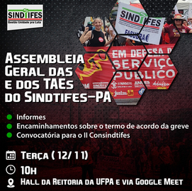 Assembleia Geral do Sindtifes-PA
