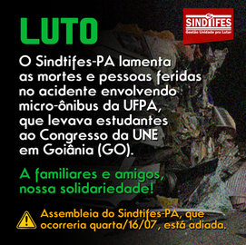 Luto e assembleia adiada