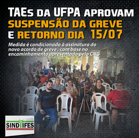 Greve suspensa na UFPA