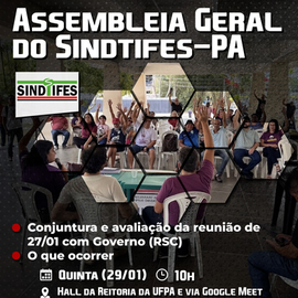 Assembleia Geraldo Sindtifes-PA