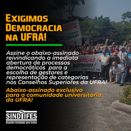 Exigimos Democracia na UFRA!