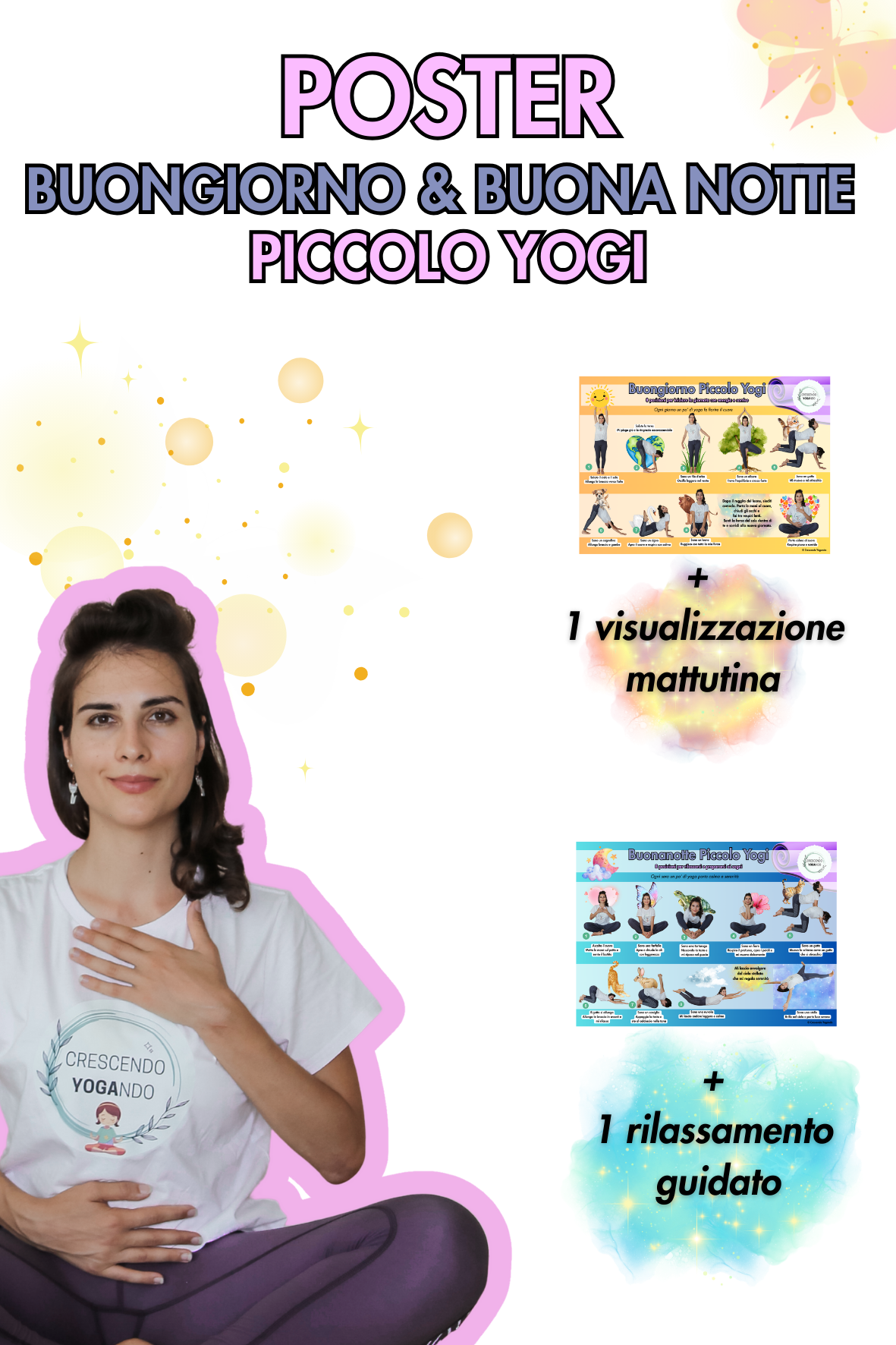 Poster A3 fronte/retro Piccolo Yogi