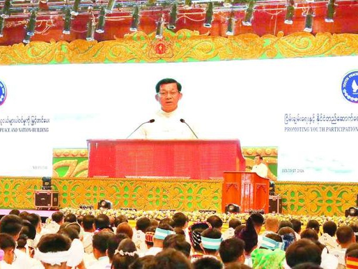 လာမယ့်နိုင်ငံရေးအခင်းအကျင်းမှာ လူငယ်တွေကိုနေရာပေးဖို့အချိန်တန်ပြီလို့ အာဏာသိမ်းစစ်ခေါင်းဆောင် ဆို