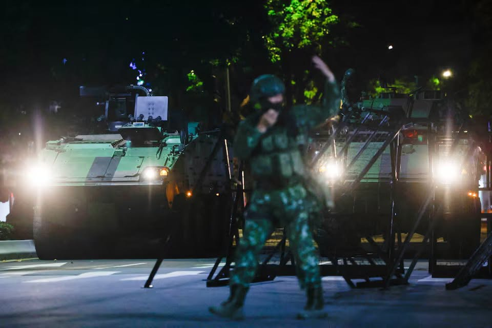 ၂၀၂၆၊ ဩဂုတ်လ ၁၃ ရက်နေ့ ထိုင်ဝမ်နိုင်ငံ၊တိုင်ပေမြို့မှာကျင်းပခဲ့တဲ့ Han Kuang စစ်ရေးလေ့ကျင့်မှုအတွင်း ထိုင်ဝမ်စစ်တပ်ရဲ့ Clouded Leopard သံချပ်ကာယာဉ်တစ်စီး လေ့ကျင့်ခန်းမှာပါဝင်နေစဉ်။