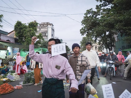 စစ်အုပ်စုရွေးကောက်ပွဲဆန့်ကျင်ဆန္ဒပြခဲ့တဲ့ မန္တလေးသပိတ်ခေါင်းဆောင်နဲ့အဖွဲ့ဝင် ၇ ဦး အမြင့်ဆုံးထောင်ဒဏ်တွေချမှတ်ခံရ