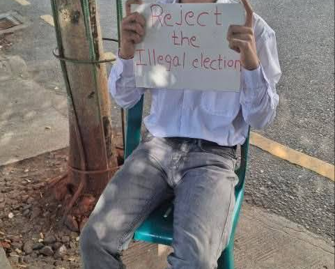 ရွေးကောက်ပွဲတကိုယ်တော်ဆန္ဒပြသူ ဖမ်းဆီးခံရ