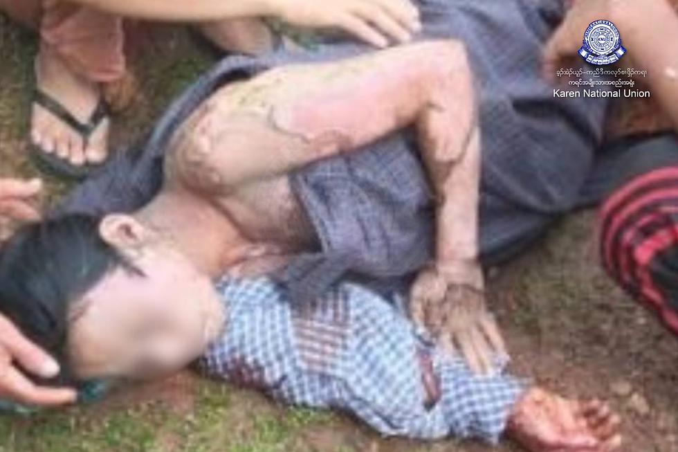 စစ်အုပ်စုလက်နက်ကြီးထိပြီး အမွှာကိုယ်ဝန်ဆောင်အမျိုးသမီးနဲ့ ၁၁ နှစ်မိန်းကလေး သေဆုံး