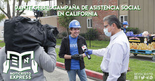 Pastor Dante Gebel lidera campaña de Asistencia Social en California
