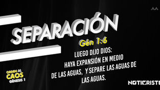 “Trayendo orden al caos” Día 3: Separación
