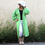 Miniature : femme coklico gilet maxi mohair vert anis grande taille