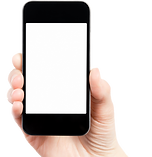 iPhone in der Hand