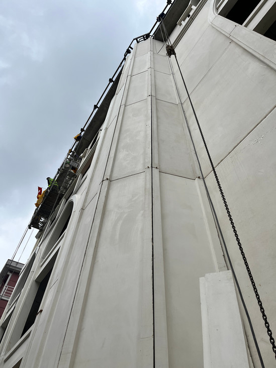 GRC Project GRC exterior cladding precast 3d design exterior design GRC application project