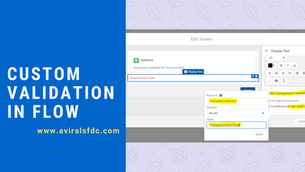 Add Custom Validation in Lightning Flows