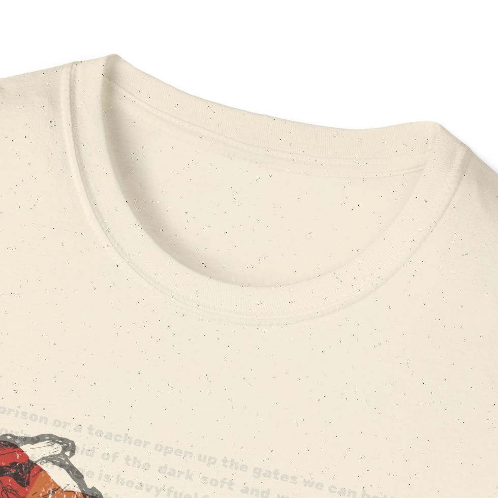 Thumbnail: Deon Powter Band Retro Guitarist Sketch T-Shirt | Vintage Sunset Stripes