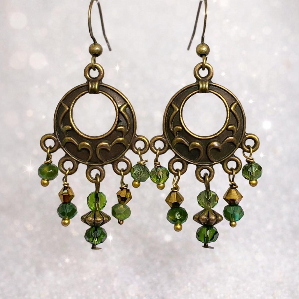 Holiday Sparkle Earrings at Sharon Art Studio