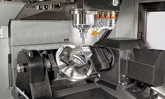 Automated CNC machining center enhancing workflow