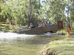 DUKW making a splash