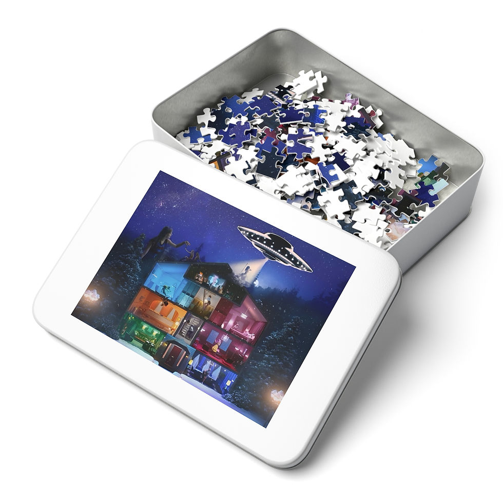 Thumbnail: Eras House Jigsaw Puzzle with Tin