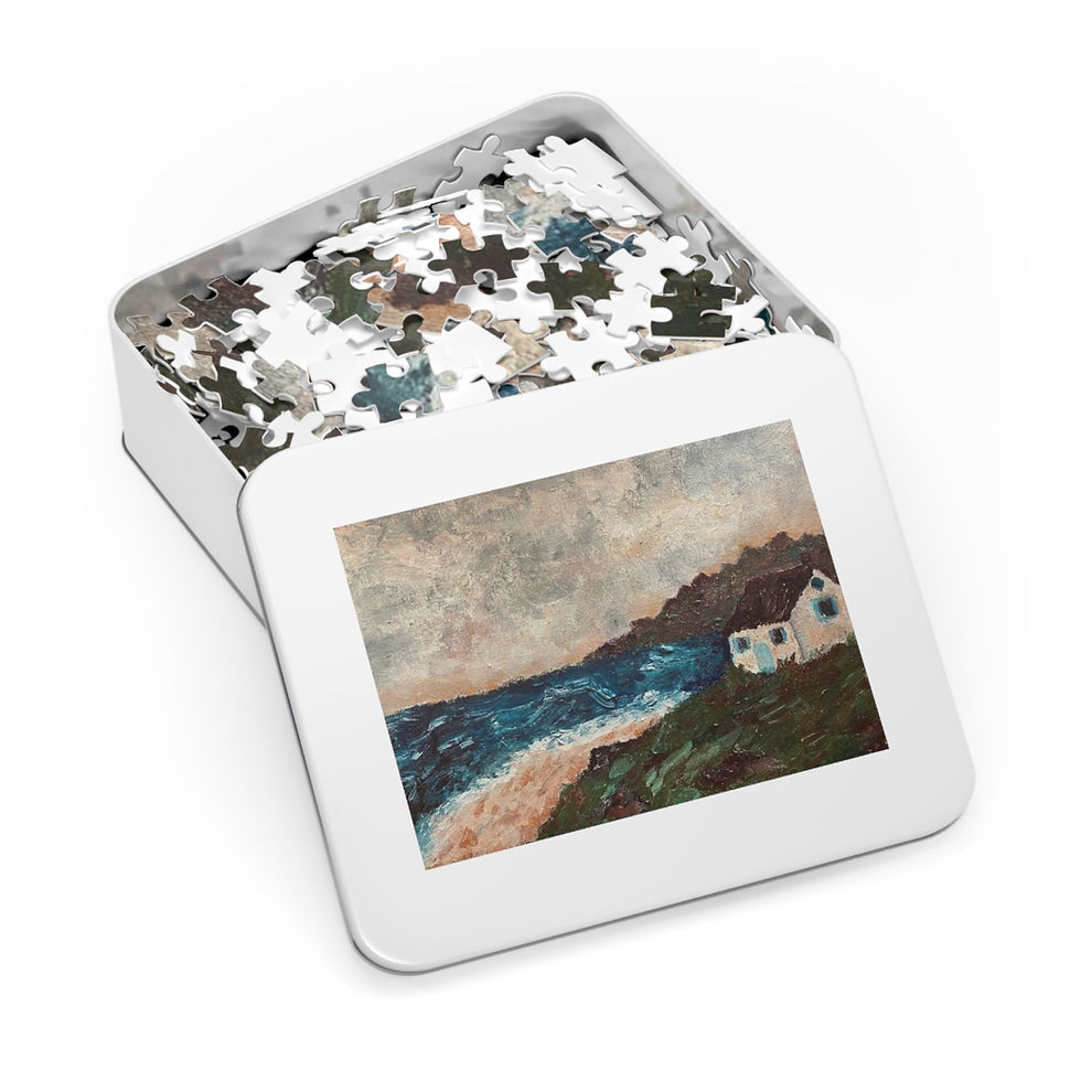 Thumbnail: House on the Coast Jigsaw Puzzle with Tin