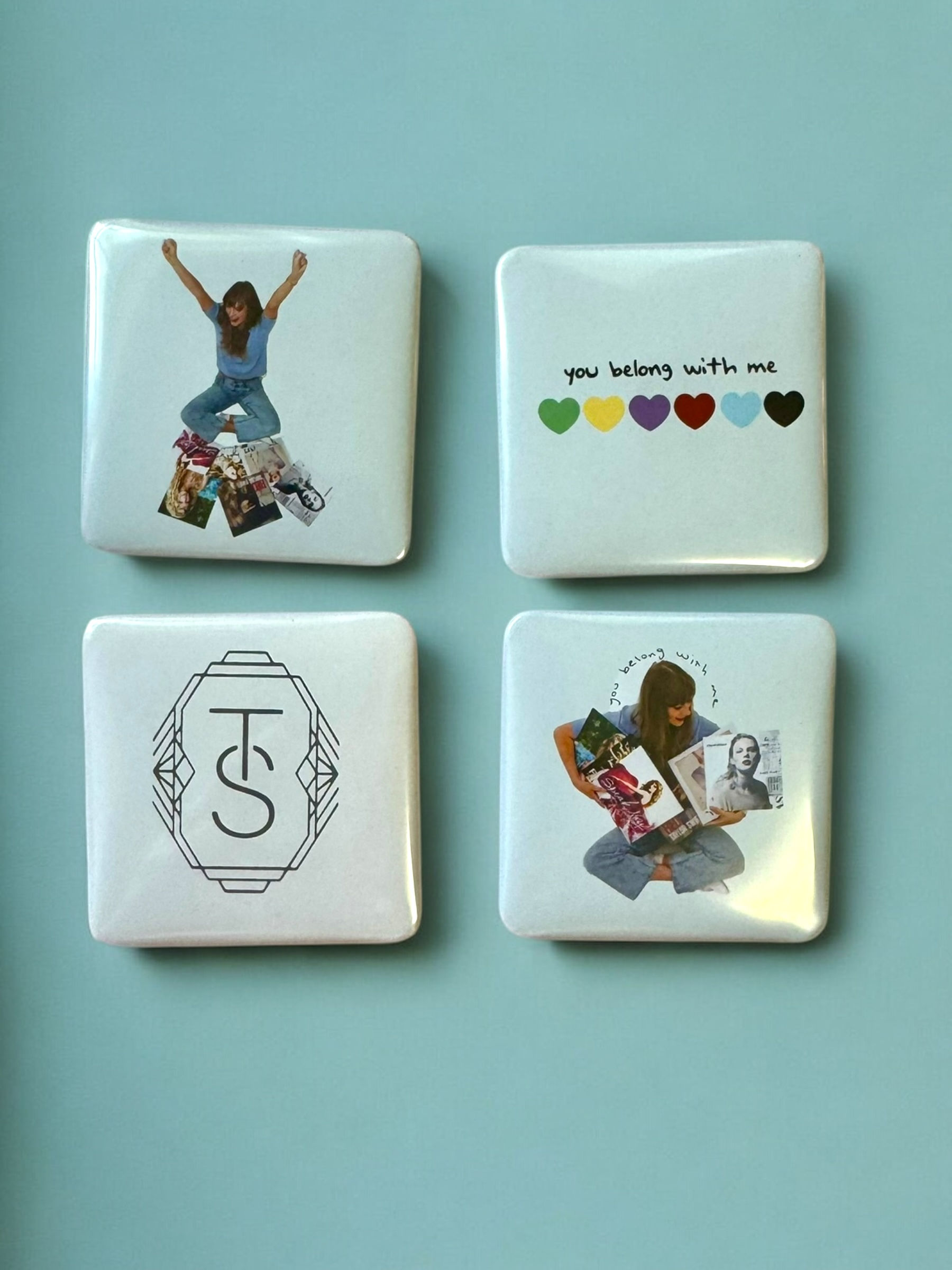 Swiftie Independence Pin or Magnet Set (square)