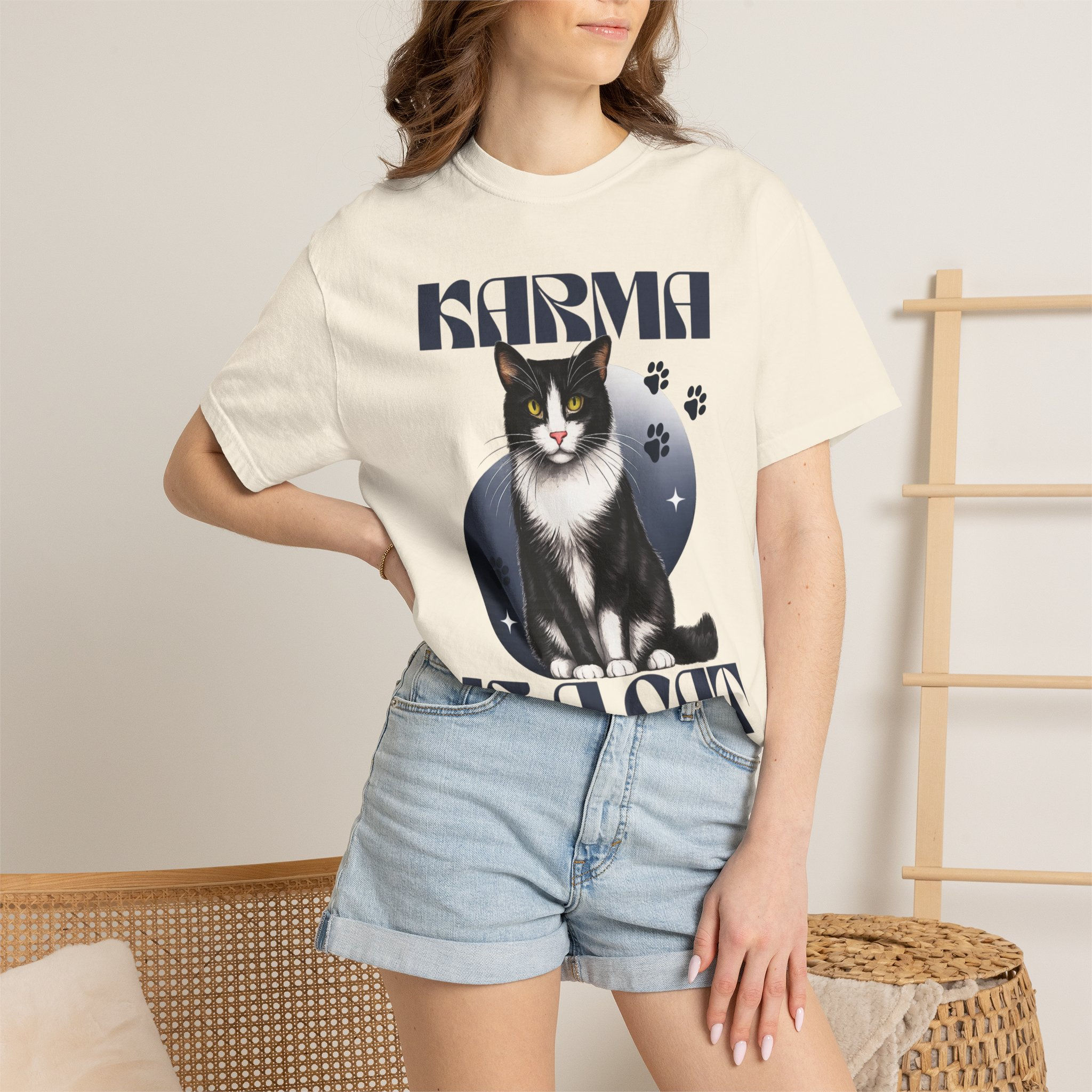 Karma is a Cat CUSTOM Tee
