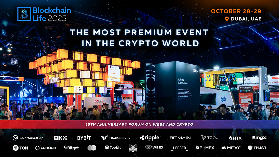 Blockchain Life 2025 in Dubai: Global Crypto Leaders Gather for the 15th Anniversary Forum Featuring Akon’s Exclusive Performance