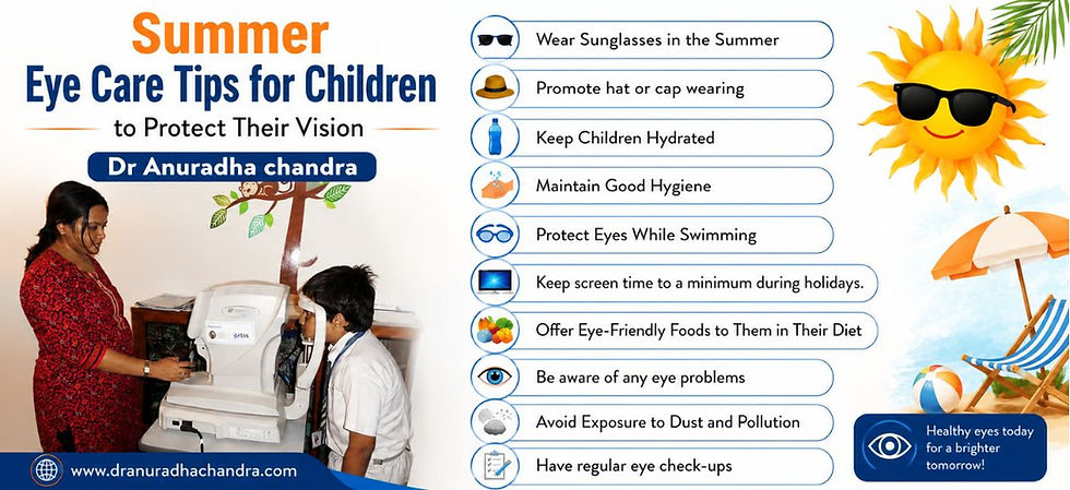 Summer Eye Care Tips for Children to Protect Their Vision – Dr Anuradha chandra