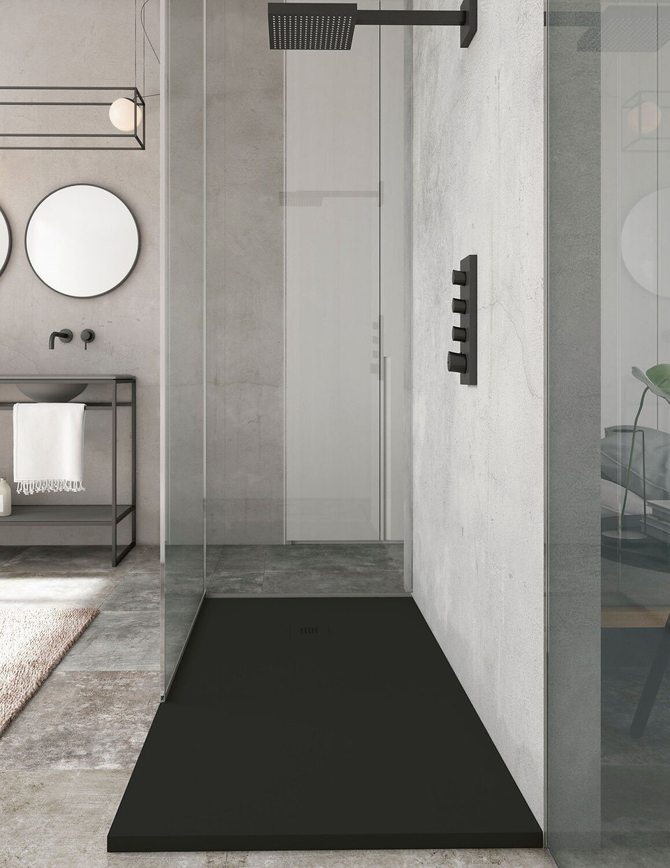 Black Slate Shower Tray