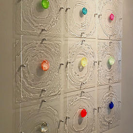 Ripple Effect collection on a grey wall at Chase Edwards Fine Art