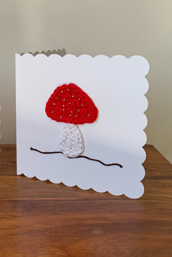 Handmade crochet cards