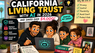 How I Created a California Living Trust with AI in 2026 and Saved Over $4,000