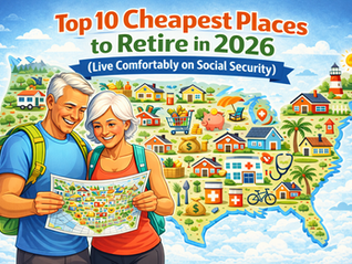 Top 10 Cheapest Places to Retire in 2026 (Affordable, Safe & Retiree-Friendly)