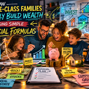How Middle-Class Families Quietly Build Wealth Using Simple Financial Formulas