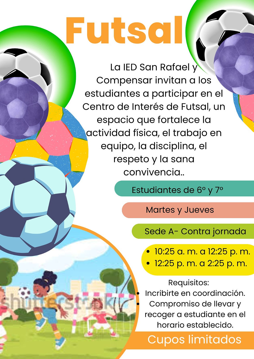 Infografia convocatoria Futsal