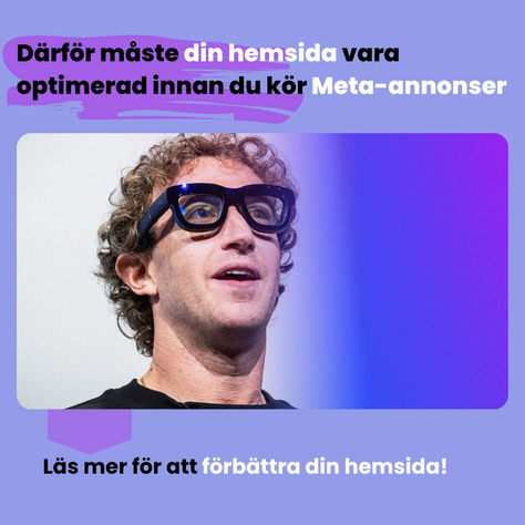 Därför måste din hemsida vara optimerad innan du kör Meta-annonser