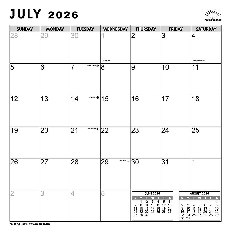 Thumbnail: Northern California 2026 Calendar