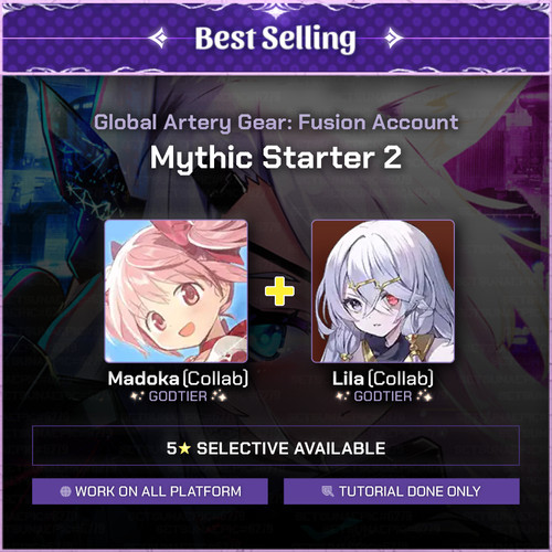 Artery Gear Fusion Account Mythic Starter 2 All Server SetsunaEpic