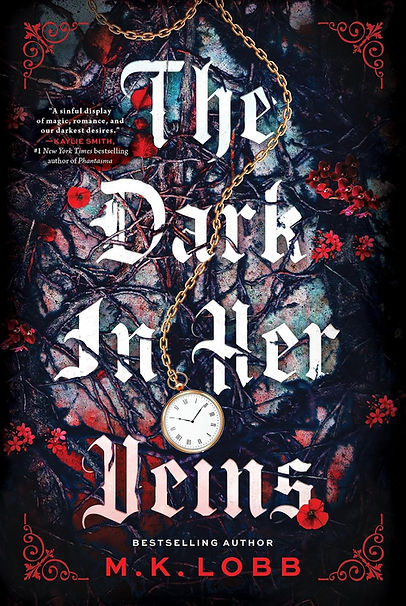 The Dark In Her Veins, M. K. Lobb, Divine Villains, Enemies and Lovers, Forbidden Romance, Fantasy, Fantasy Romance, Horror, Romance, Dark, Assassins, Sinners, Immortals, Book Review