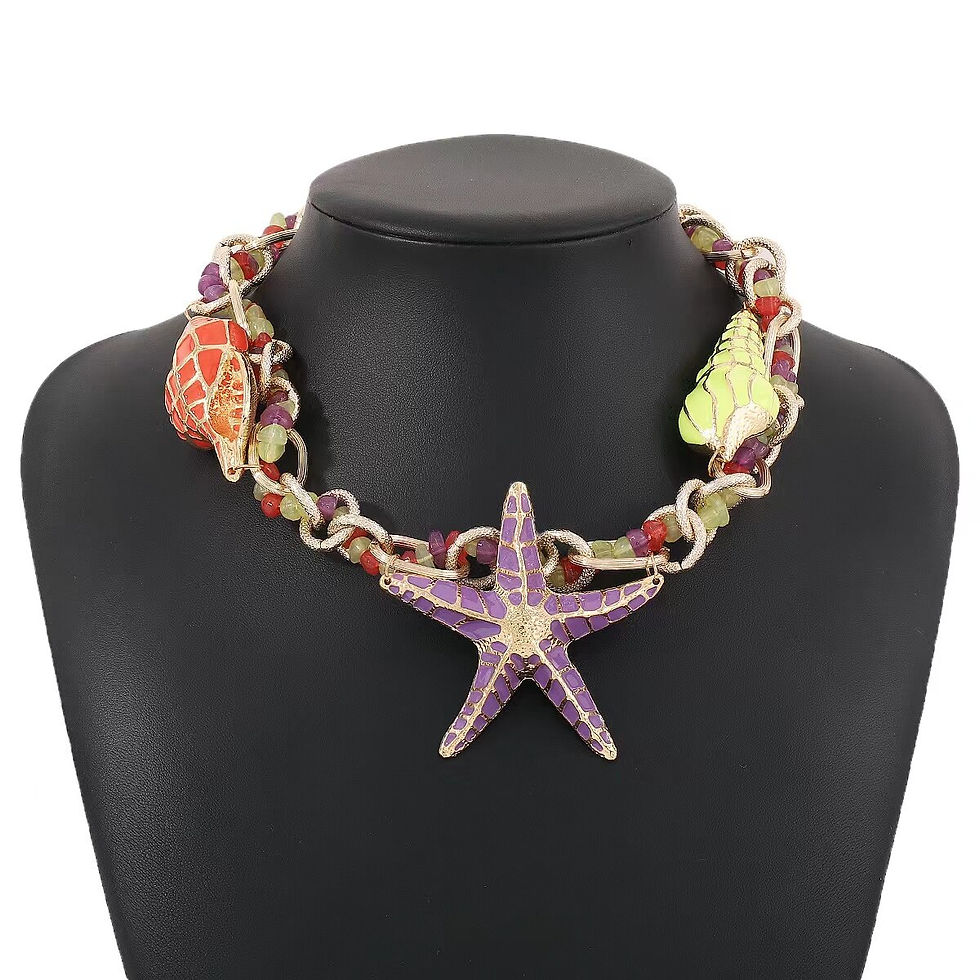 Thumbnail: Zvoijio Exaggerated Letter Woman Hip Hop Choker Necklace Party Jewelry