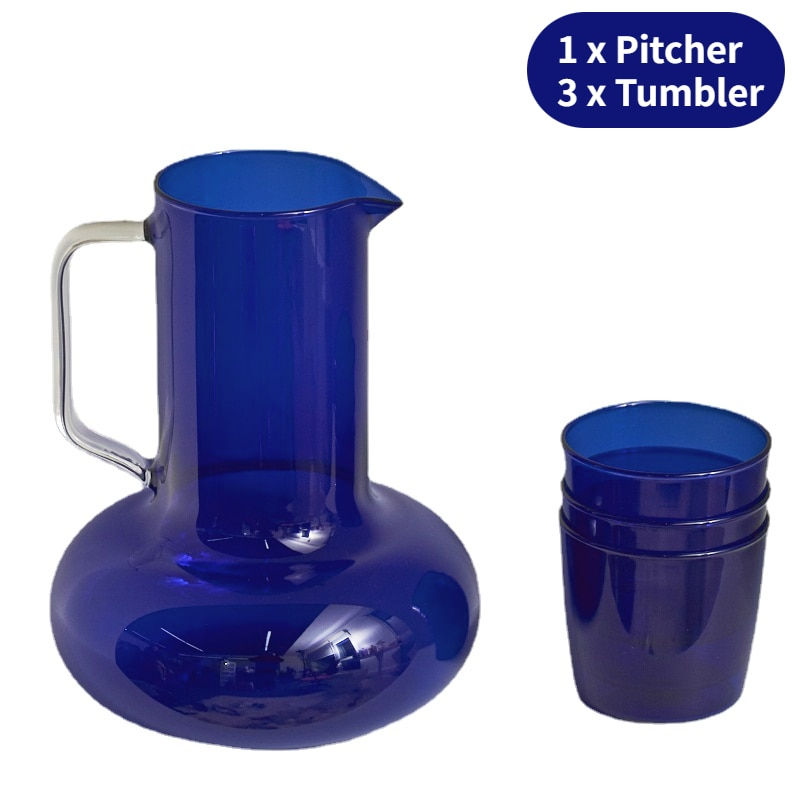Thumbnail: 54oz Water Pitcher Glass Pitcher Tea Kettle Large Pitcher Glass Teapot Water
